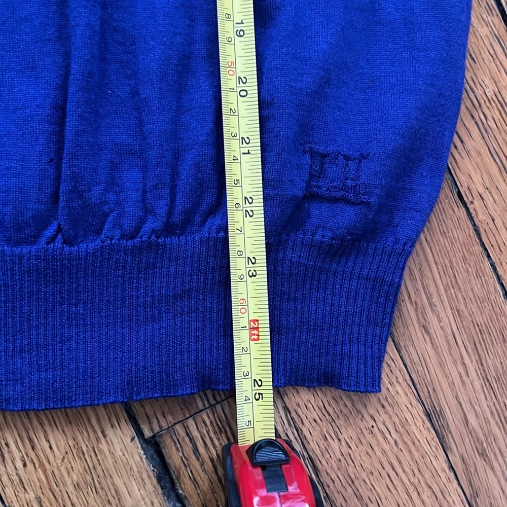 Wool Silk Blend Tank Top in Royal Blue - Picture 3 of 5
